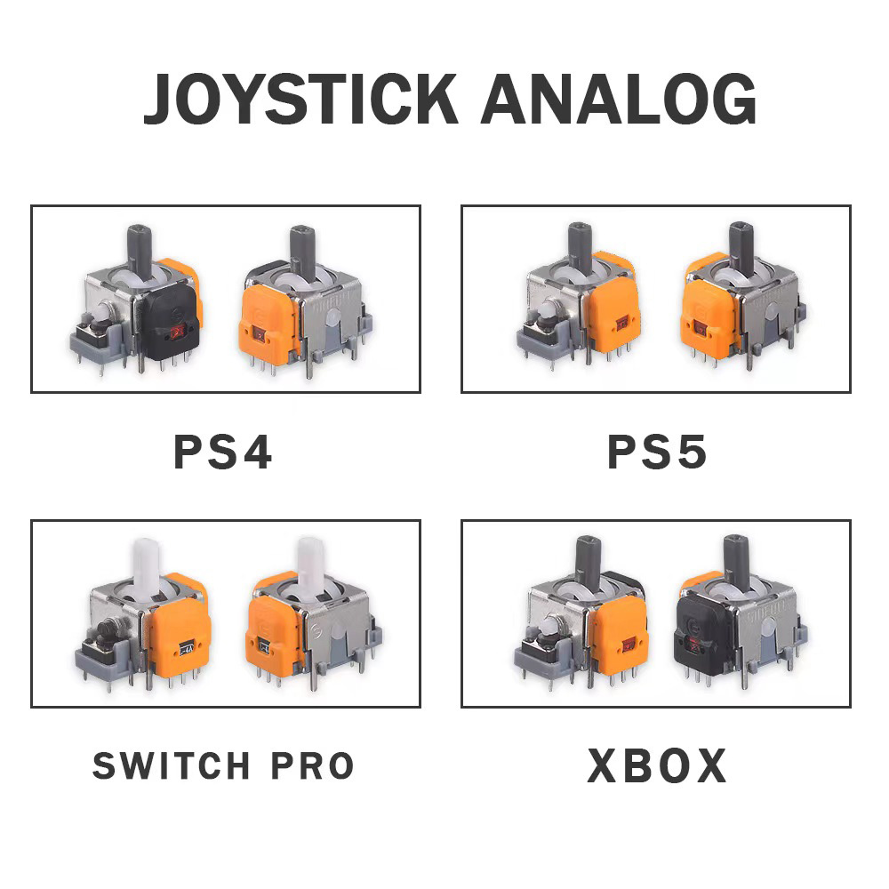 Gaming Accessories Kit - 2/10PCS Hall Electromagnetic Joystick Gaming Handle