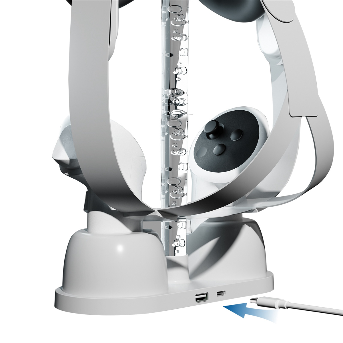 Headset Stand Rgb - RISE Charging Dock for Meta Quest