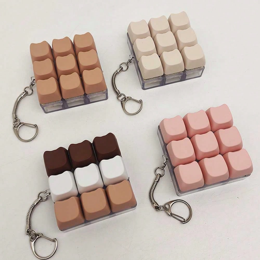 Keyboard Switch Tester - Cat Shaped Keychain Stress Relief Fidget