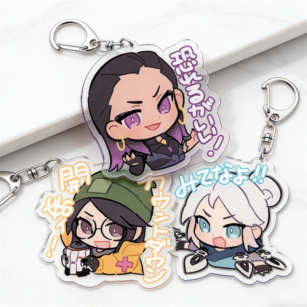Gaming Accessories Gifts For Men - Cute Game Valorant Keychains Gaming Killjoy