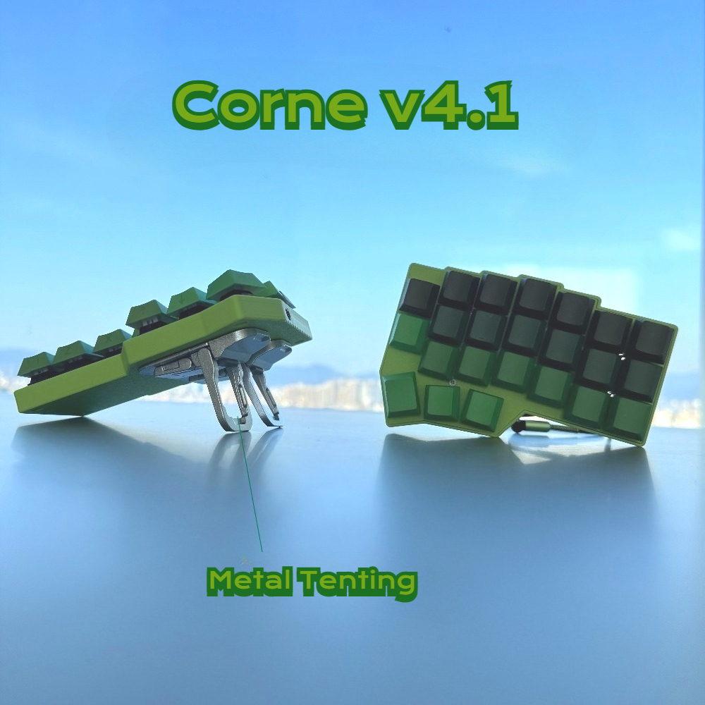 Gaming Accessories Kit - Tenting CorneV4.1 Spilt Keyboard Kit Green