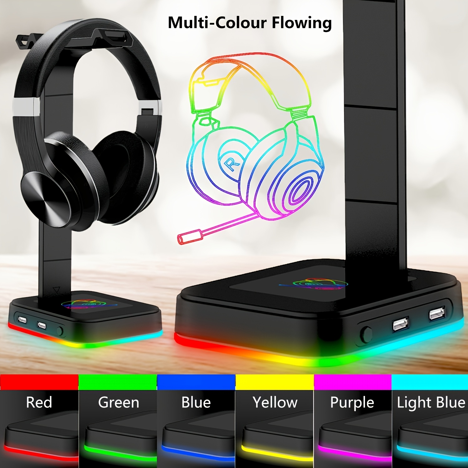 Gaming Headset Stand Adjustabl - Headset Stand Rgb avis et prix