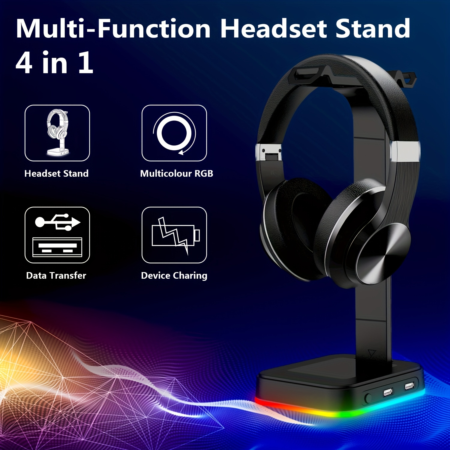 Gaming Headset Stand Adjustabl - Headset Stand Rgb avis et prix
