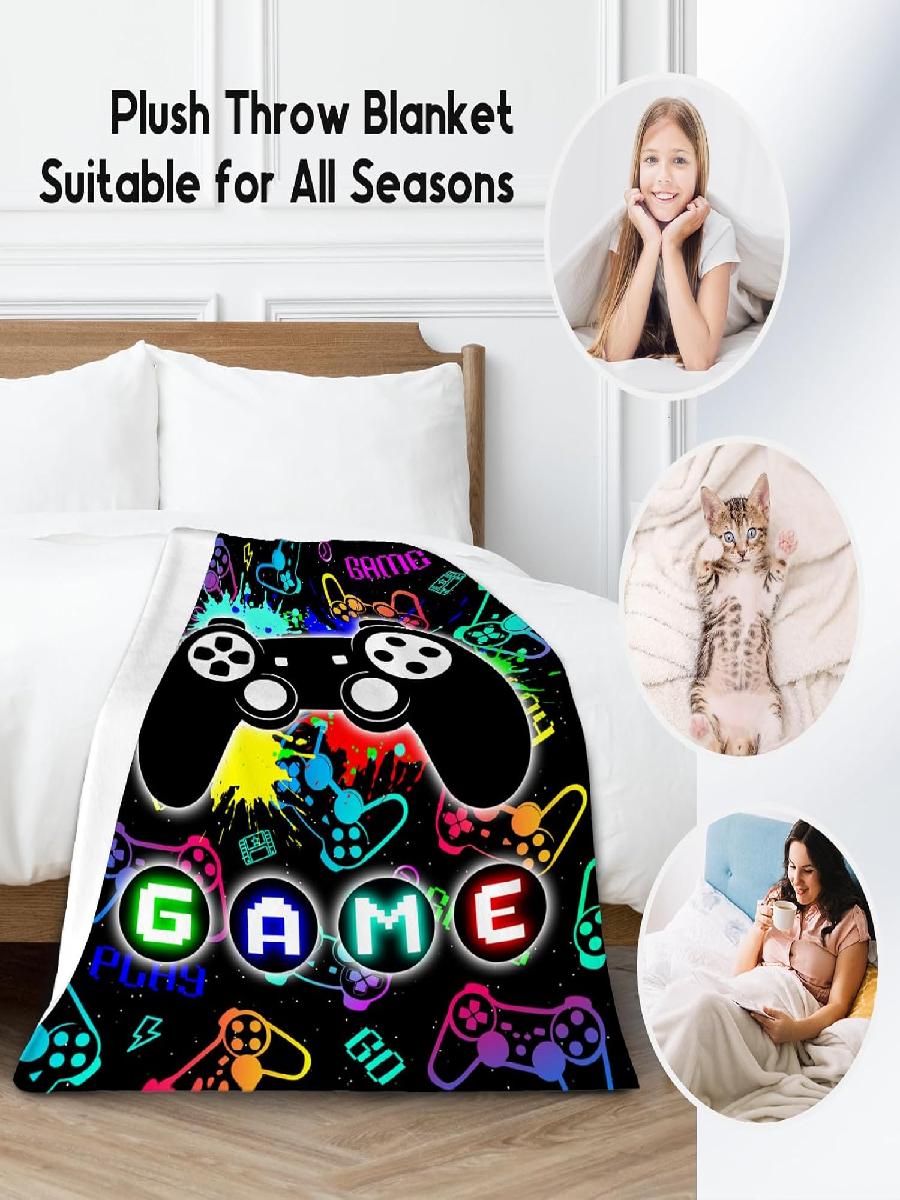 Kids Blankets for Boys Gaming  - Gaming Accessories Gifts For Men avis et prix