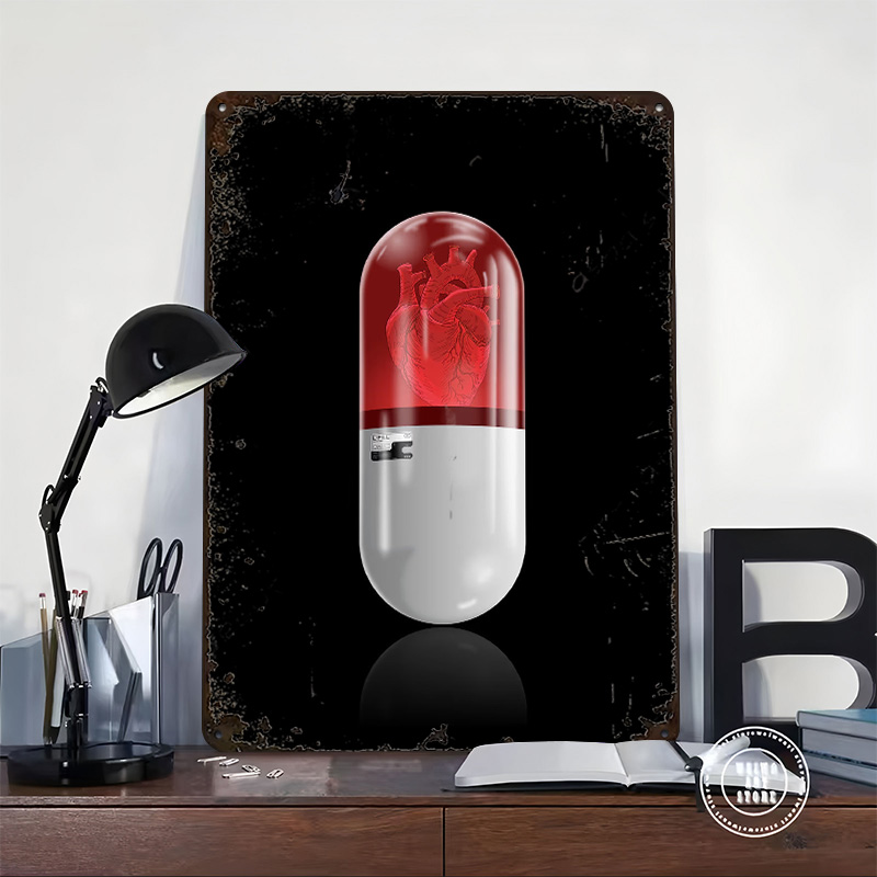 L Pill Poster Retro 3D Printed - Gaming Accessories Gifts For Men avis et prix