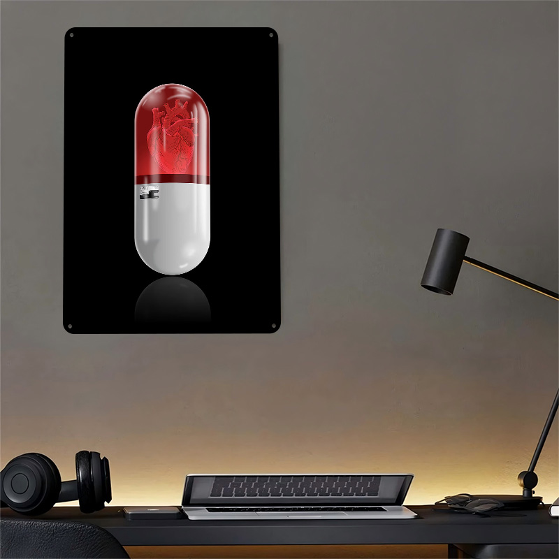 L Pill Poster Retro 3D Printed - Gaming Accessories Gifts For Men avis et prix