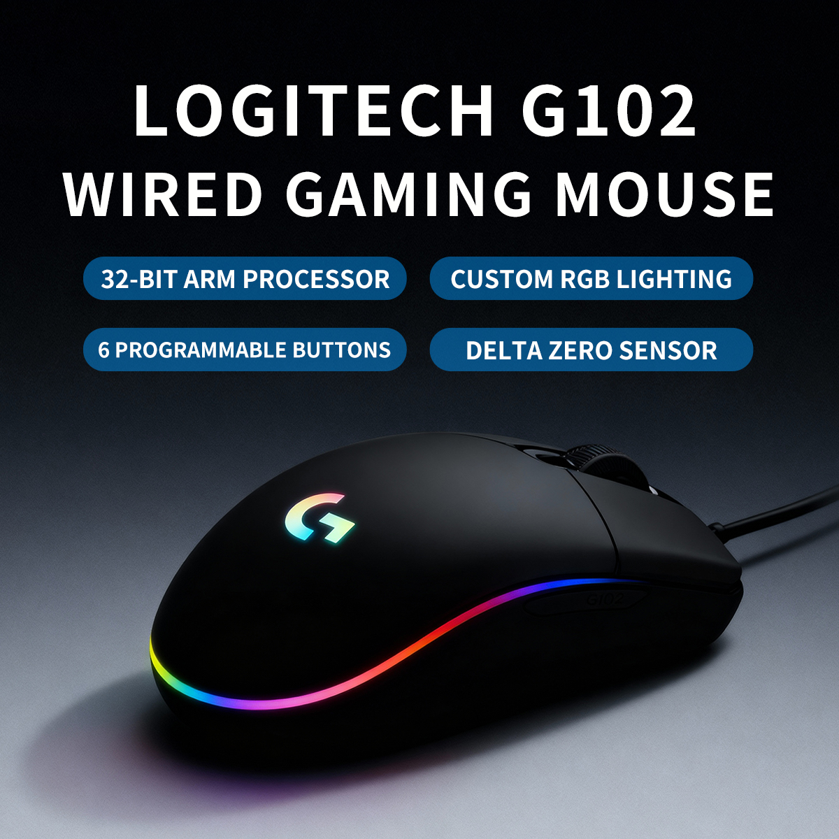 Logitech G102 Lightsync Wired  - Gaming Accessories Gifts For Men avis et prix