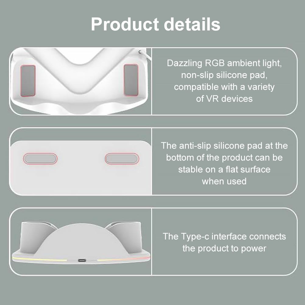 Charging Dock for Meta Quest 3 - Headset Stand Rgb avis et prix