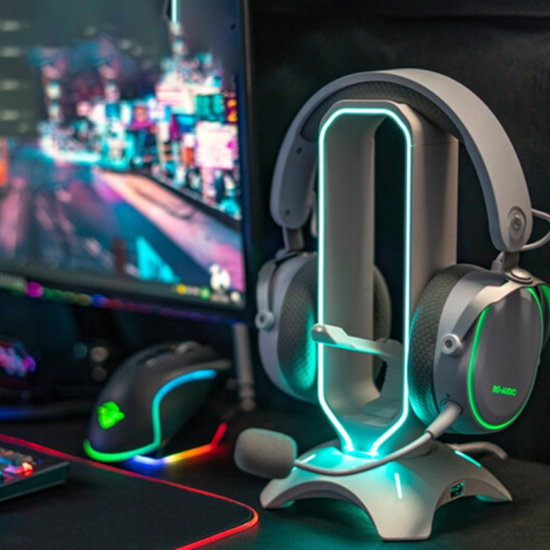RGB Gaming Headphone Stand wit - Headset Stand Rgb avis et prix
