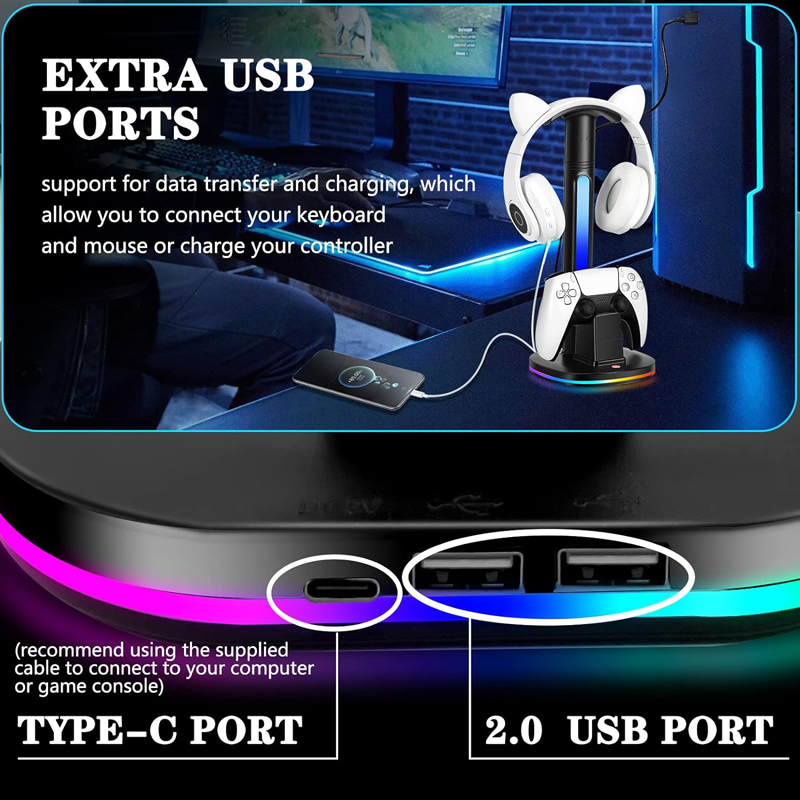 Controller Charging Station W  - Headset Stand Rgb avis et prix