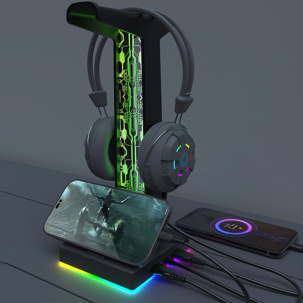 RGB Gaming Headphone Stand Dua - Headset Stand Rgb avis et prix