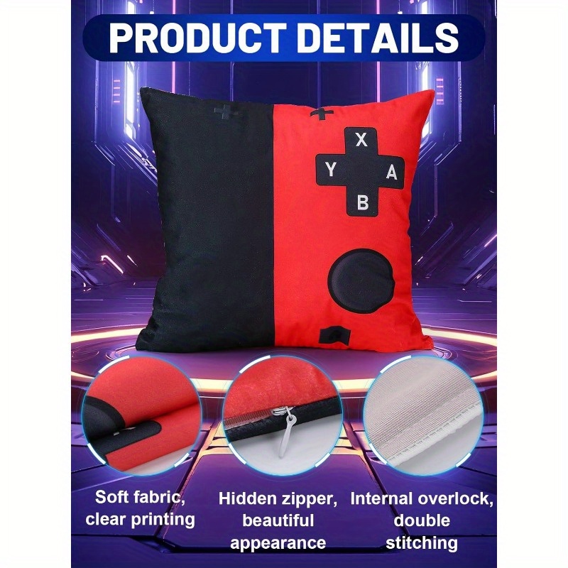 2pcs Soft Gaming Throw Pillow  - Gaming Accessories Gifts For Men avis et prix