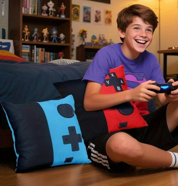 2pcs Soft Gaming Throw Pillow  - Gaming Accessories Gifts For Men avis et prix